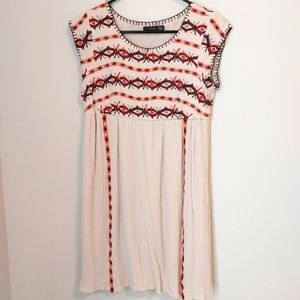THML Embroidered Boho Dress Sz M